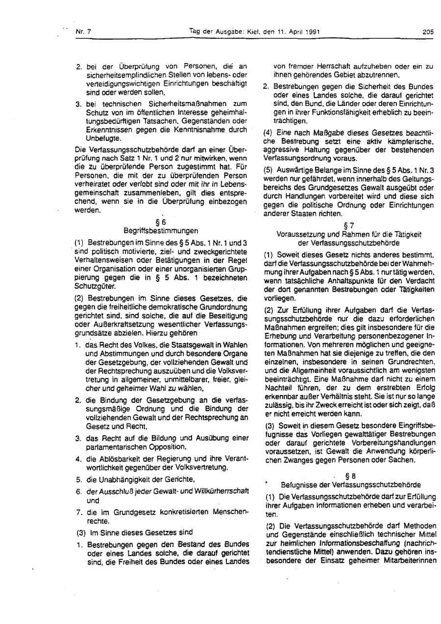 Seite 82 des Verfassungsschutzbericht 1993 Schleswig-Holstein