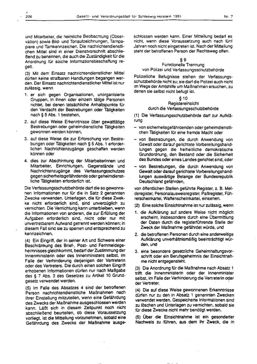 Seite 83 des Verfassungsschutzbericht 1993 Schleswig-Holstein