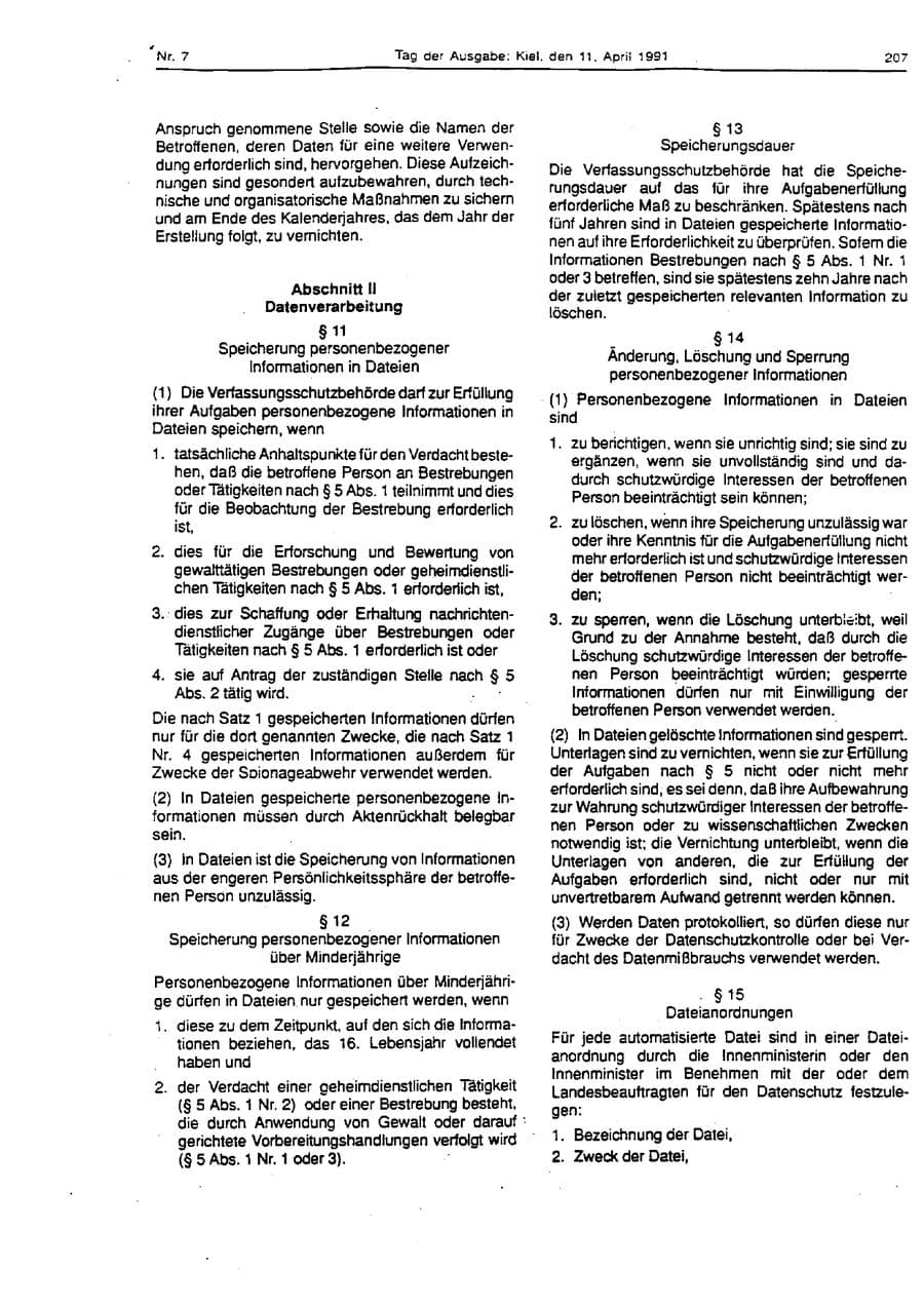 Seite 84 des Verfassungsschutzbericht 1993 Schleswig-Holstein