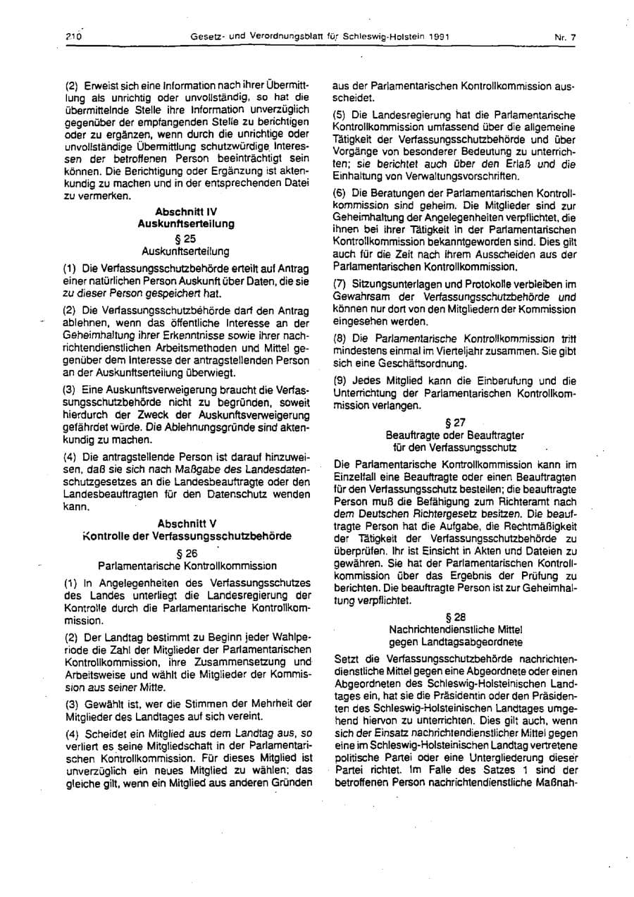 Seite 87 des Verfassungsschutzbericht 1993 Schleswig-Holstein