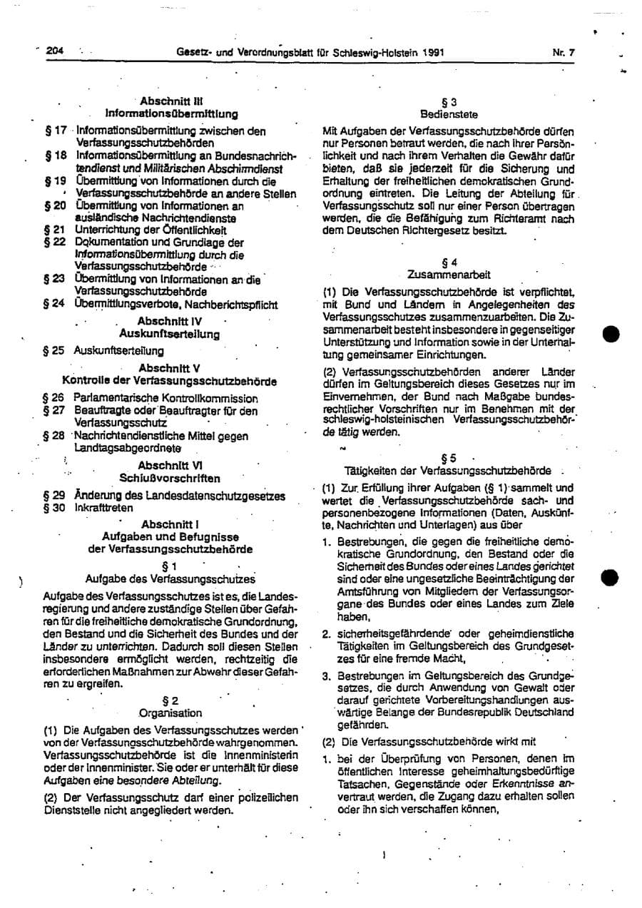 Seite 63 des Verfassungsschutzbericht 1994 Schleswig-Holstein