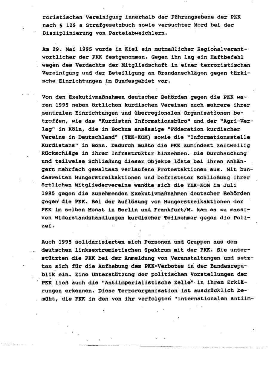 Seite 59 des Verfassungsschutzbericht 1995 Schleswig-Holstein