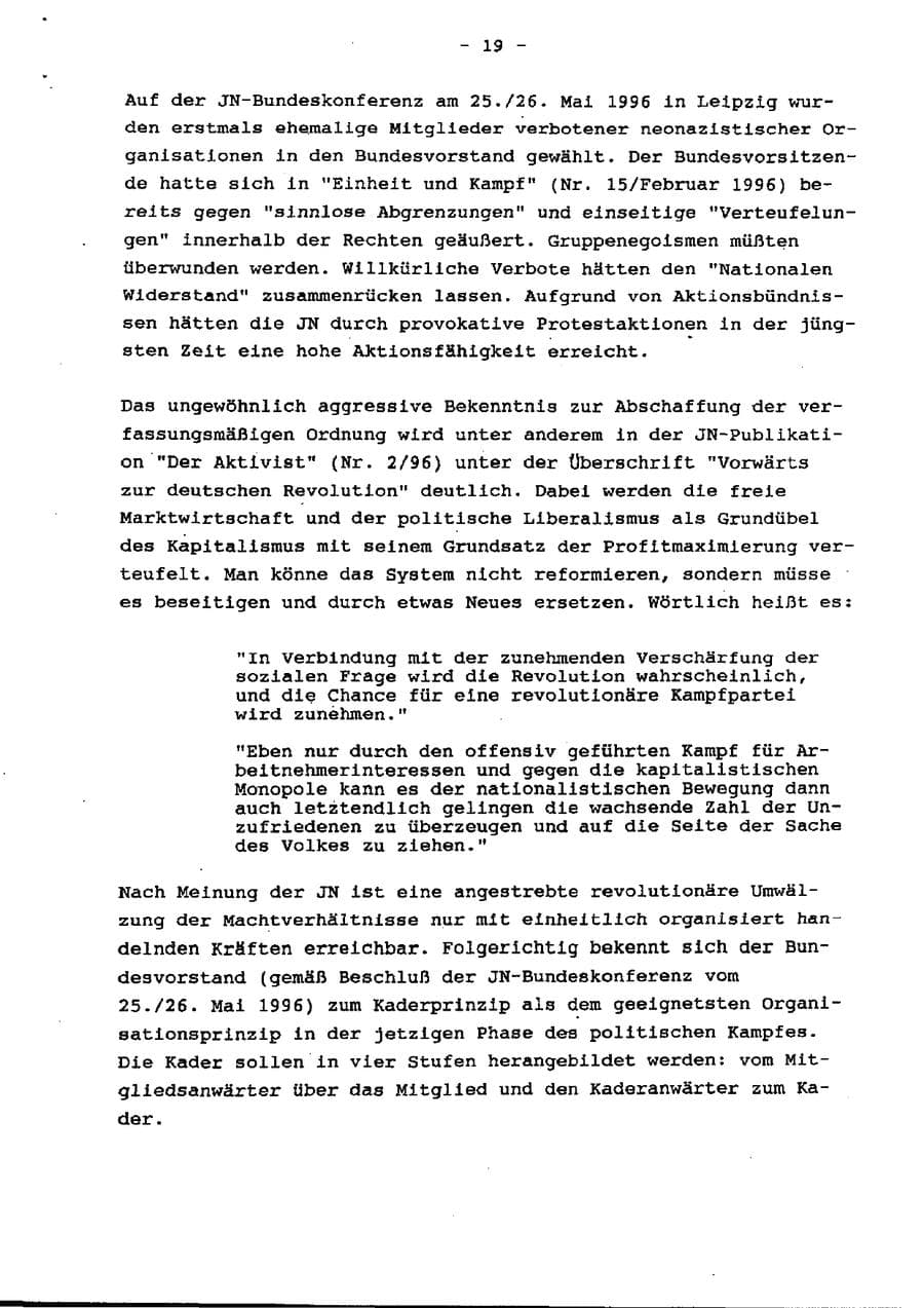 Seite 24 des Verfassungsschutzbericht 1996 Schleswig-Holstein
