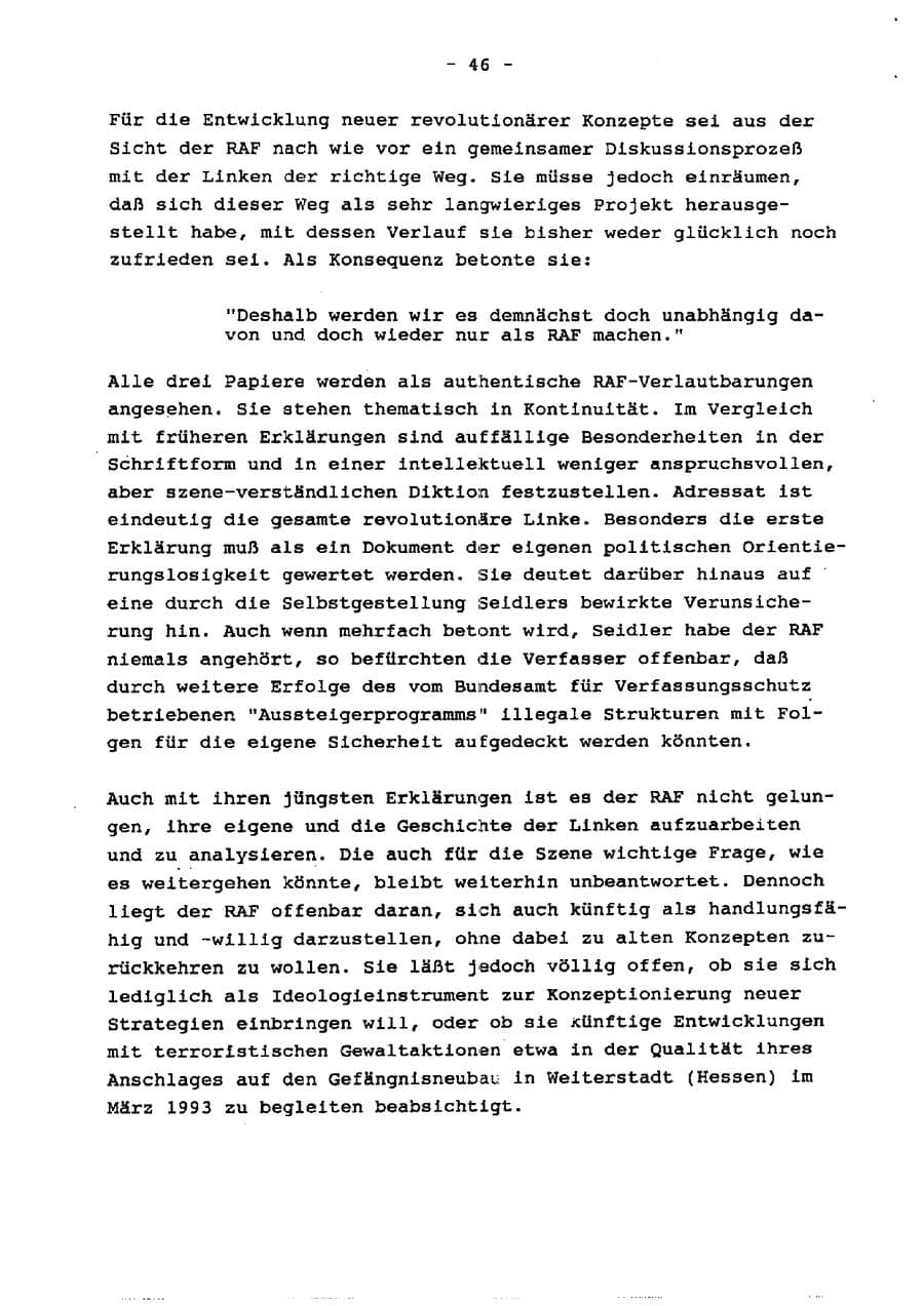 Seite 51 des Verfassungsschutzbericht 1996 Schleswig-Holstein