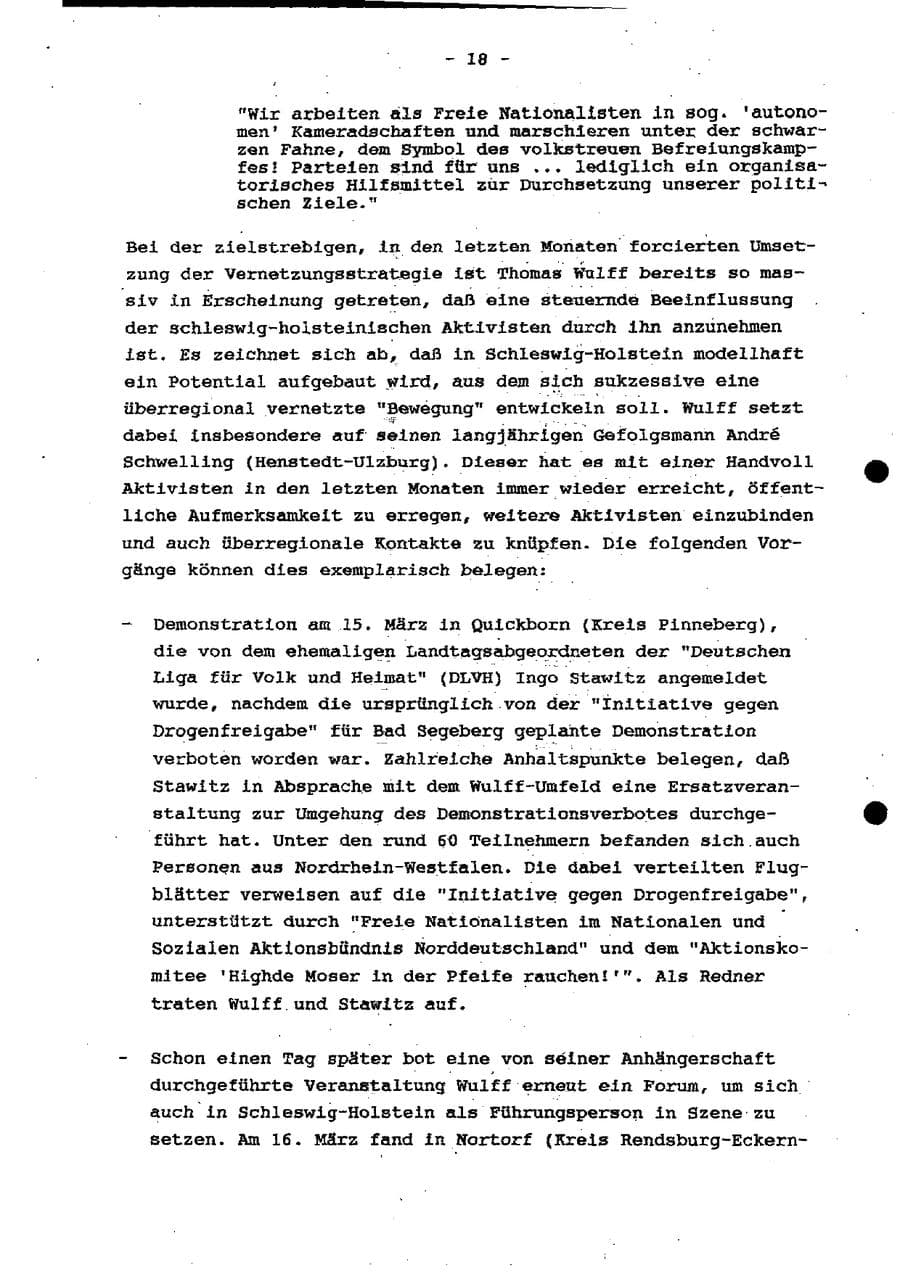 Seite 24 des Verfassungsschutzbericht 1997 Schleswig-Holstein