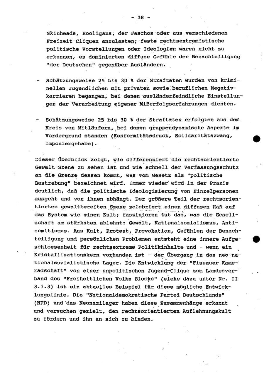 Seite 44 des Verfassungsschutzbericht 1997 Schleswig-Holstein