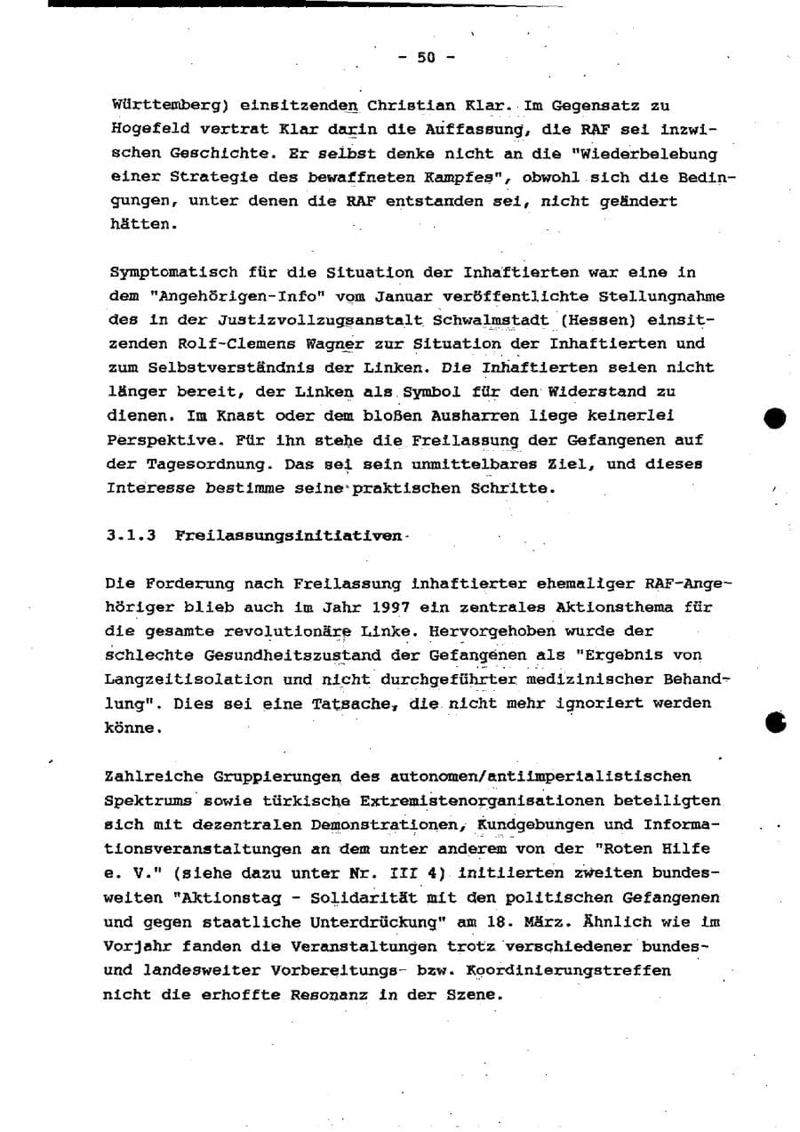 Seite 56 des Verfassungsschutzbericht 1997 Schleswig-Holstein