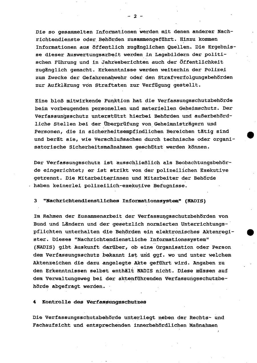 Seite 8 des Verfassungsschutzbericht 1997 Schleswig-Holstein