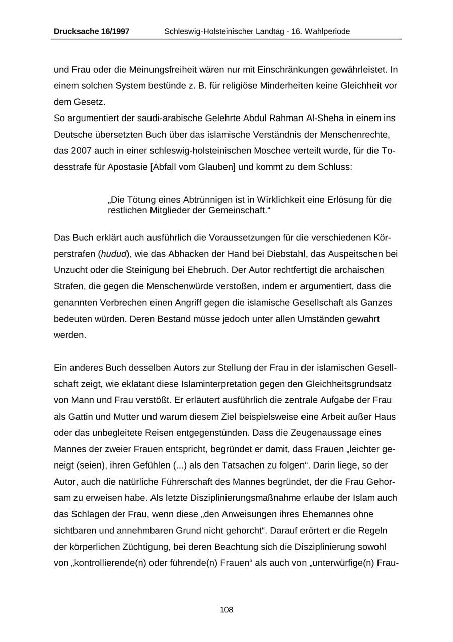 Seite 108 des Verfassungsschutzbericht 2007 Schleswig-Holstein