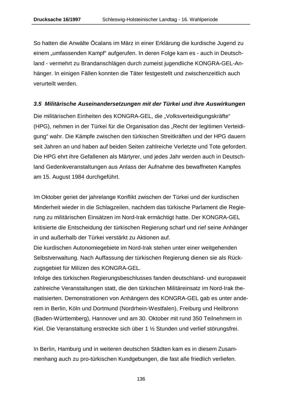 Seite 136 des Verfassungsschutzbericht 2007 Schleswig-Holstein