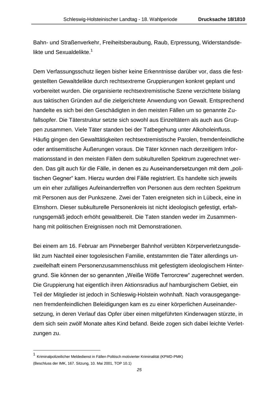Seite 25 des Verfassungsschutzbericht 2013 Schleswig-Holstein