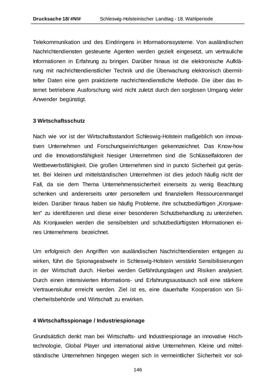 Seite 146 des Verfassungsschutzbericht 2014 Schleswig-Holstein