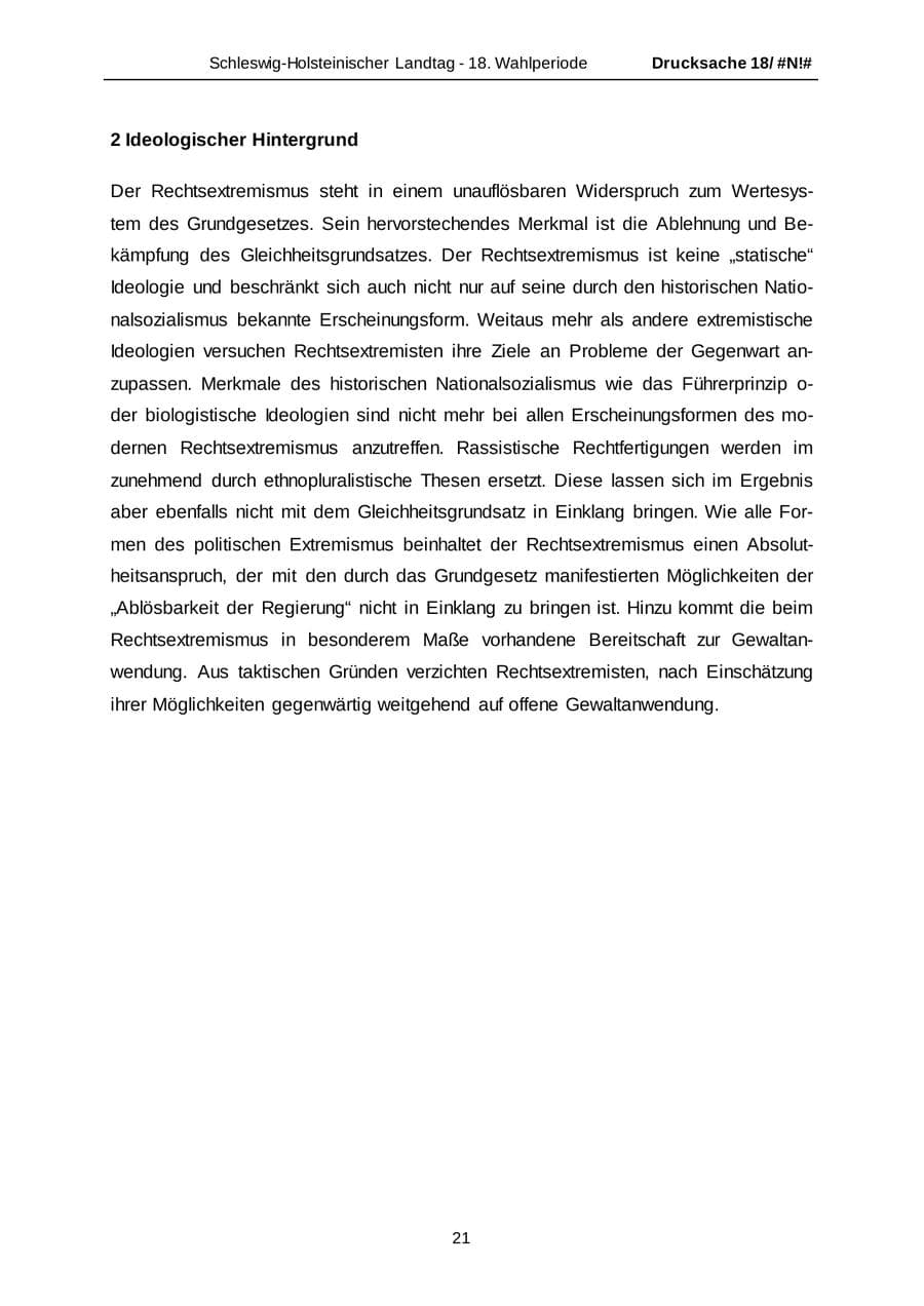 Seite 21 des Verfassungsschutzbericht 2014 Schleswig-Holstein