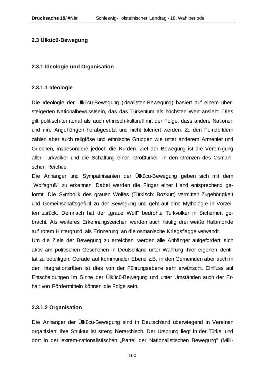 Seite 100 des Verfassungsschutzbericht 2014 Schleswig-Holstein