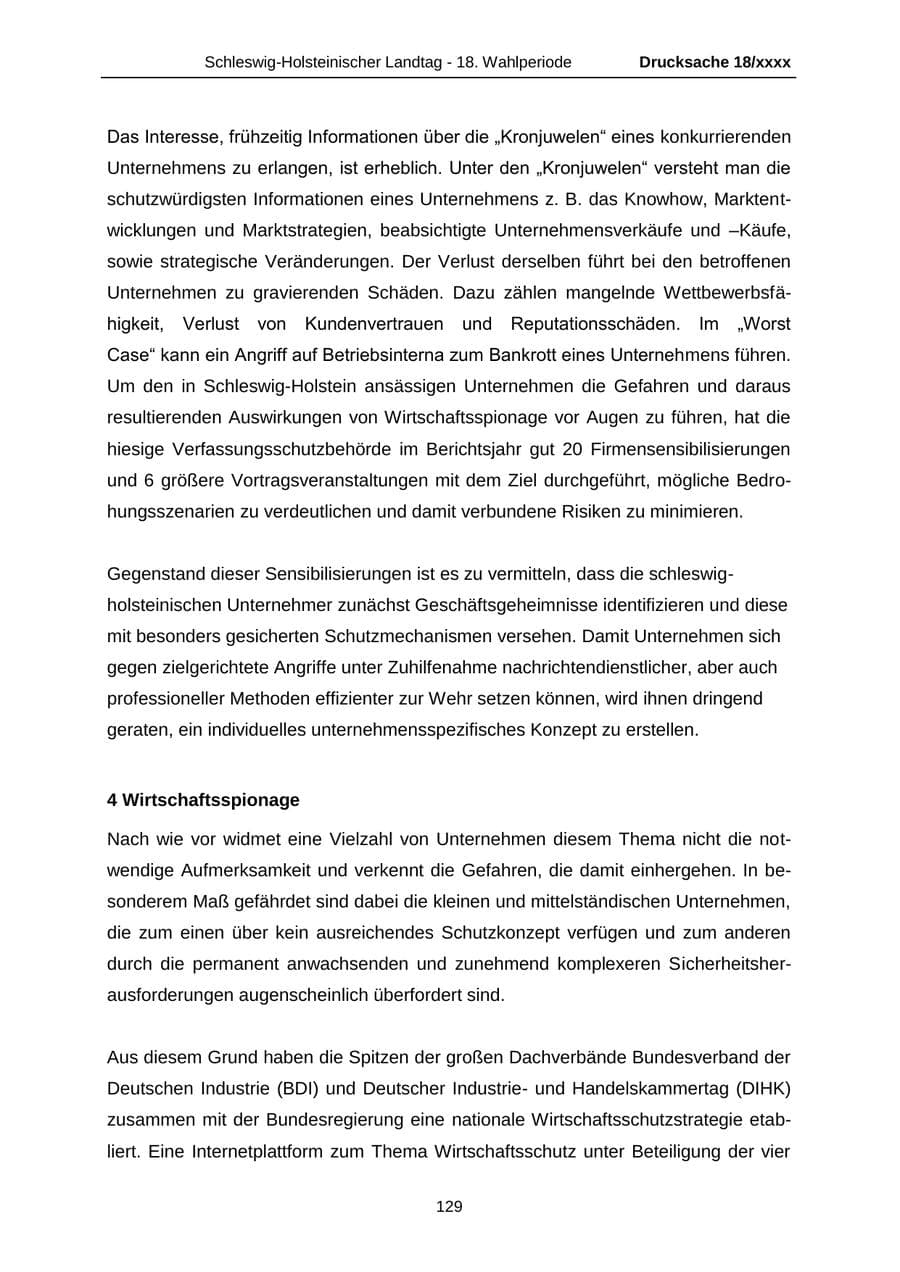 Seite 129 des Verfassungsschutzbericht 2015 Schleswig-Holstein