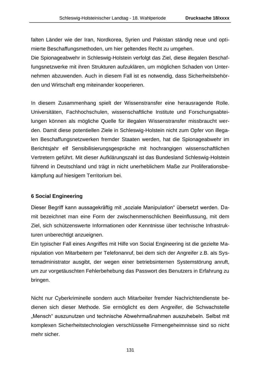 Seite 131 des Verfassungsschutzbericht 2015 Schleswig-Holstein