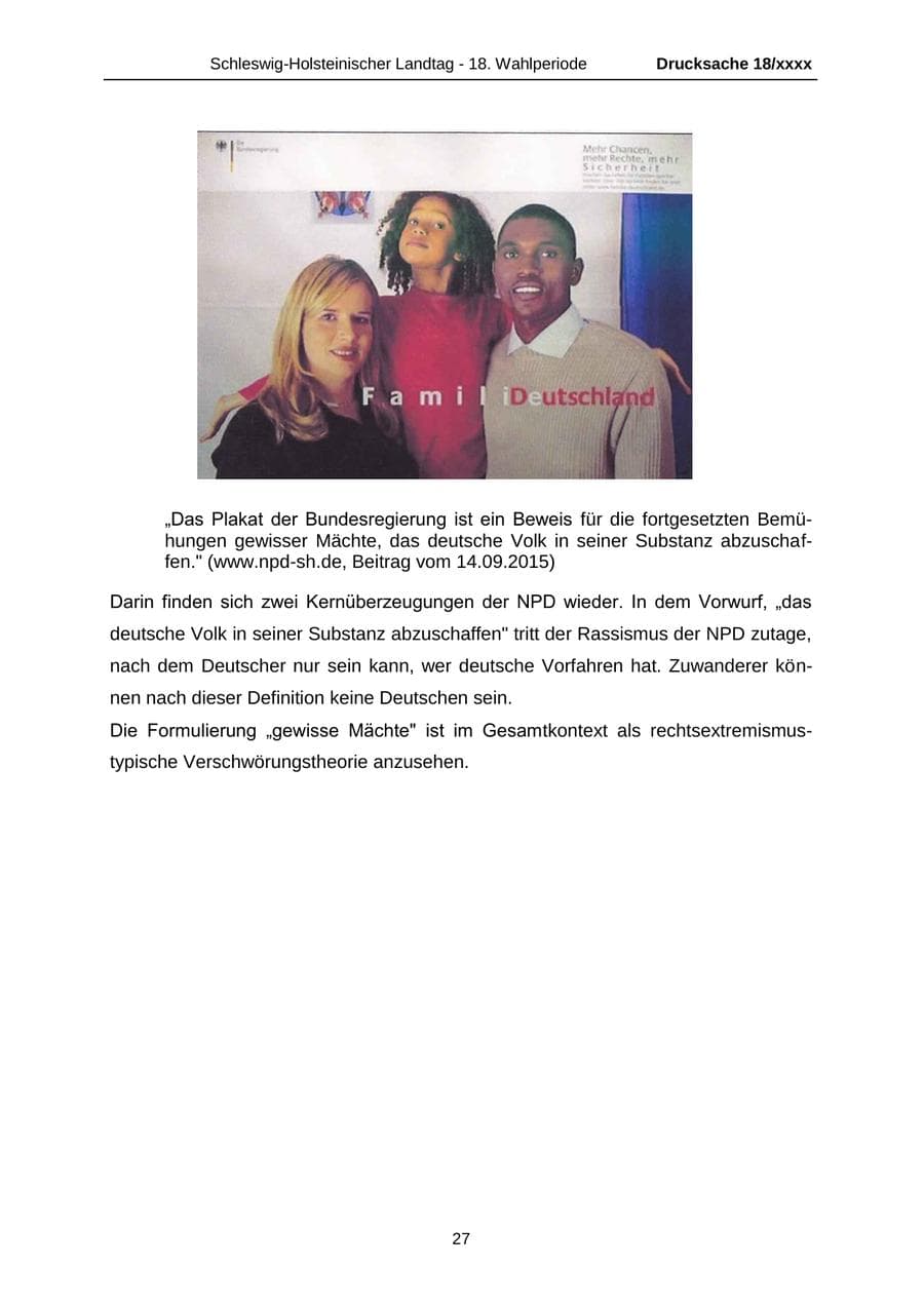 Seite 27 des Verfassungsschutzbericht 2015 Schleswig-Holstein