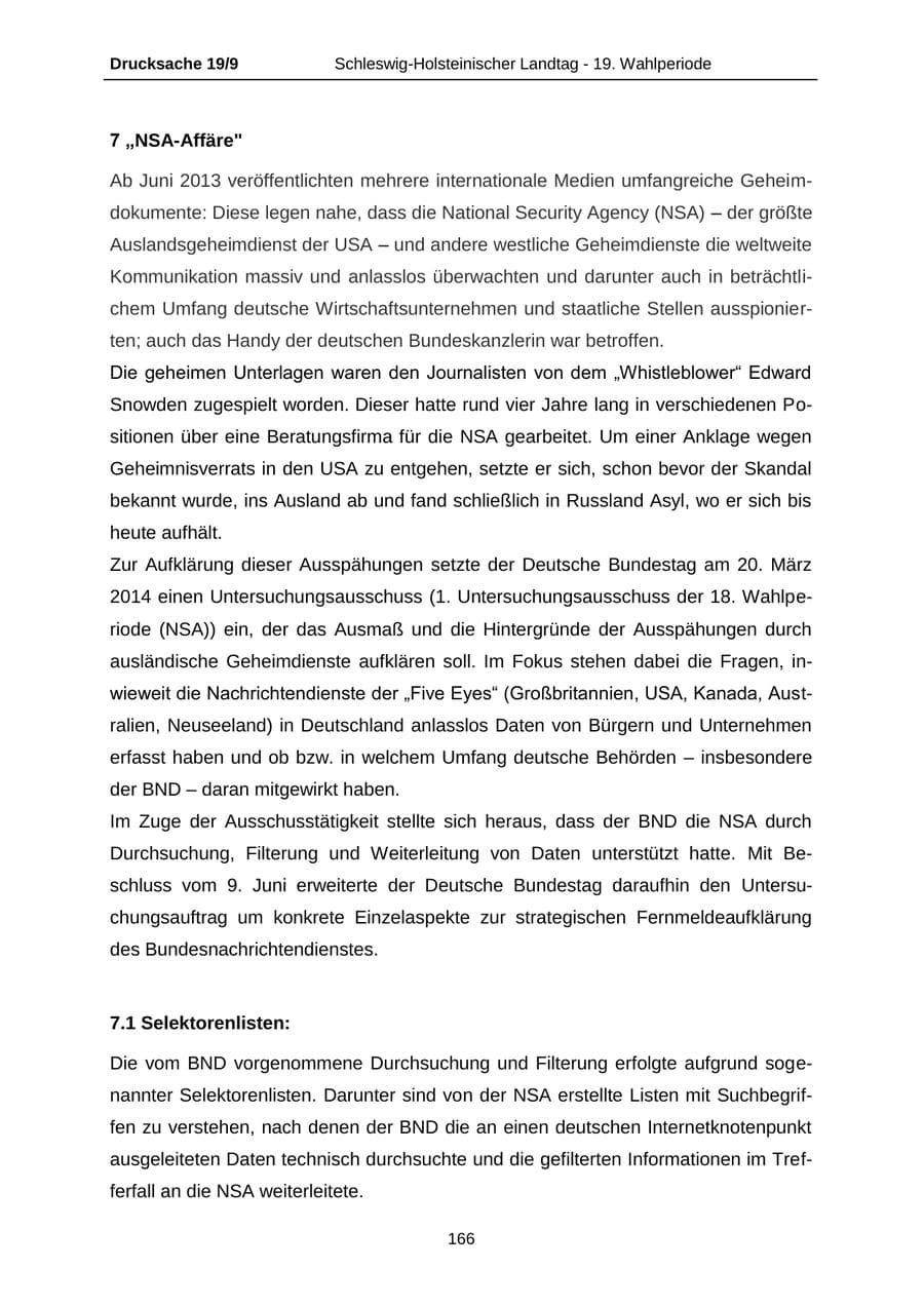 Seite 166 des Verfassungsschutzbericht 2016 Schleswig-Holstein