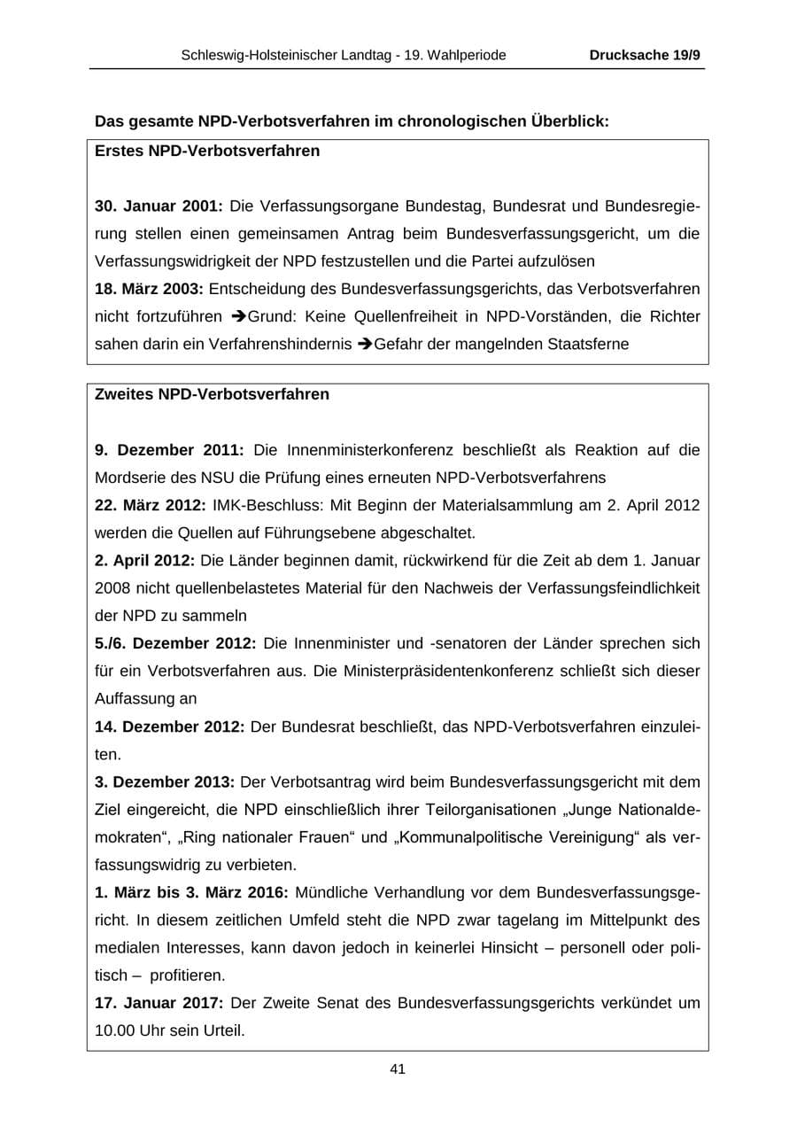 Seite 41 des Verfassungsschutzbericht 2016 Schleswig-Holstein