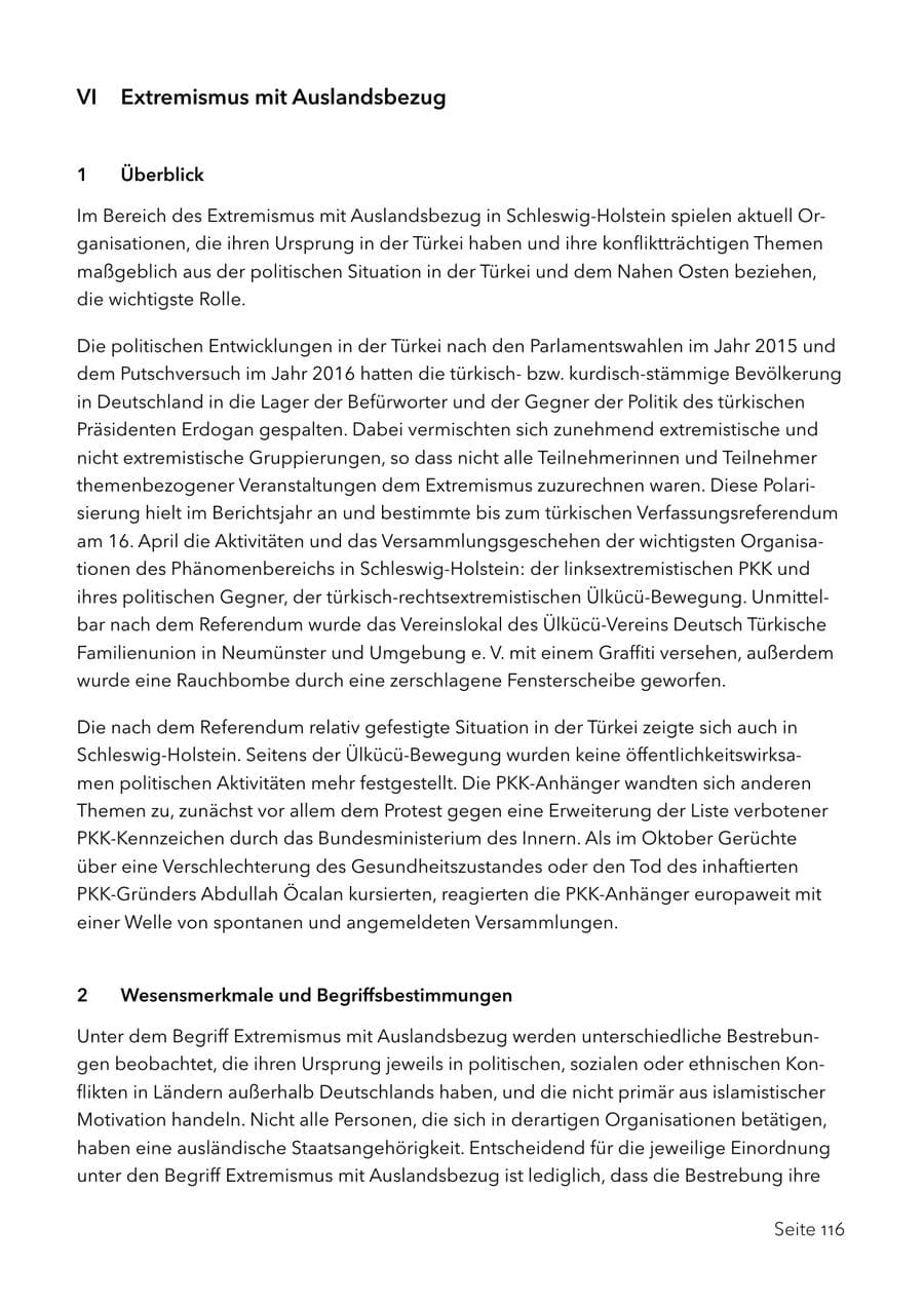 Seite 129 des Verfassungsschutzbericht 2017 Schleswig-Holstein