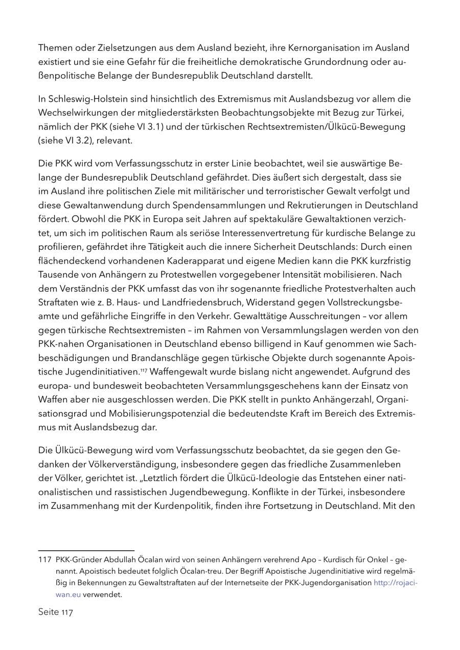 Seite 130 des Verfassungsschutzbericht 2017 Schleswig-Holstein