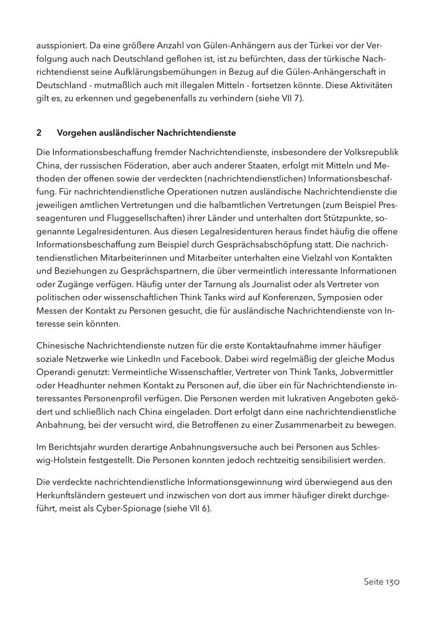 Seite 143 des Verfassungsschutzbericht 2017 Schleswig-Holstein