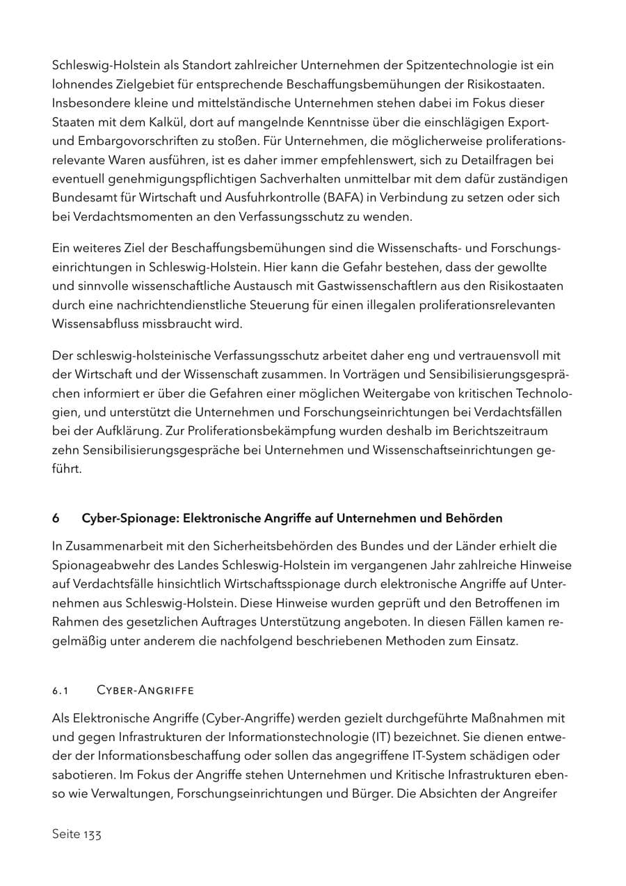Seite 146 des Verfassungsschutzbericht 2017 Schleswig-Holstein