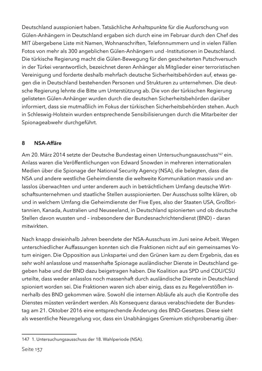 Seite 150 des Verfassungsschutzbericht 2017 Schleswig-Holstein