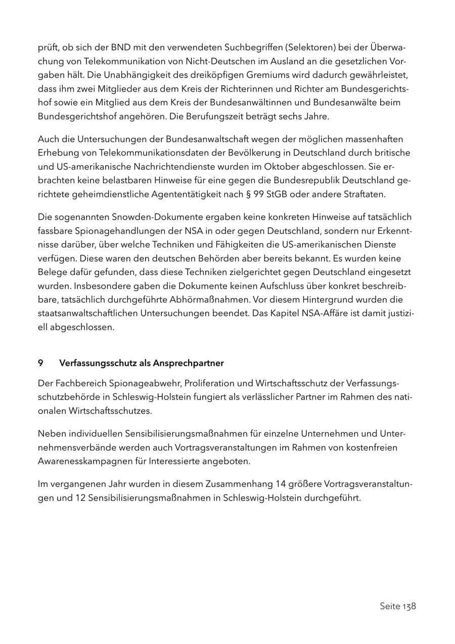 Seite 151 des Verfassungsschutzbericht 2017 Schleswig-Holstein