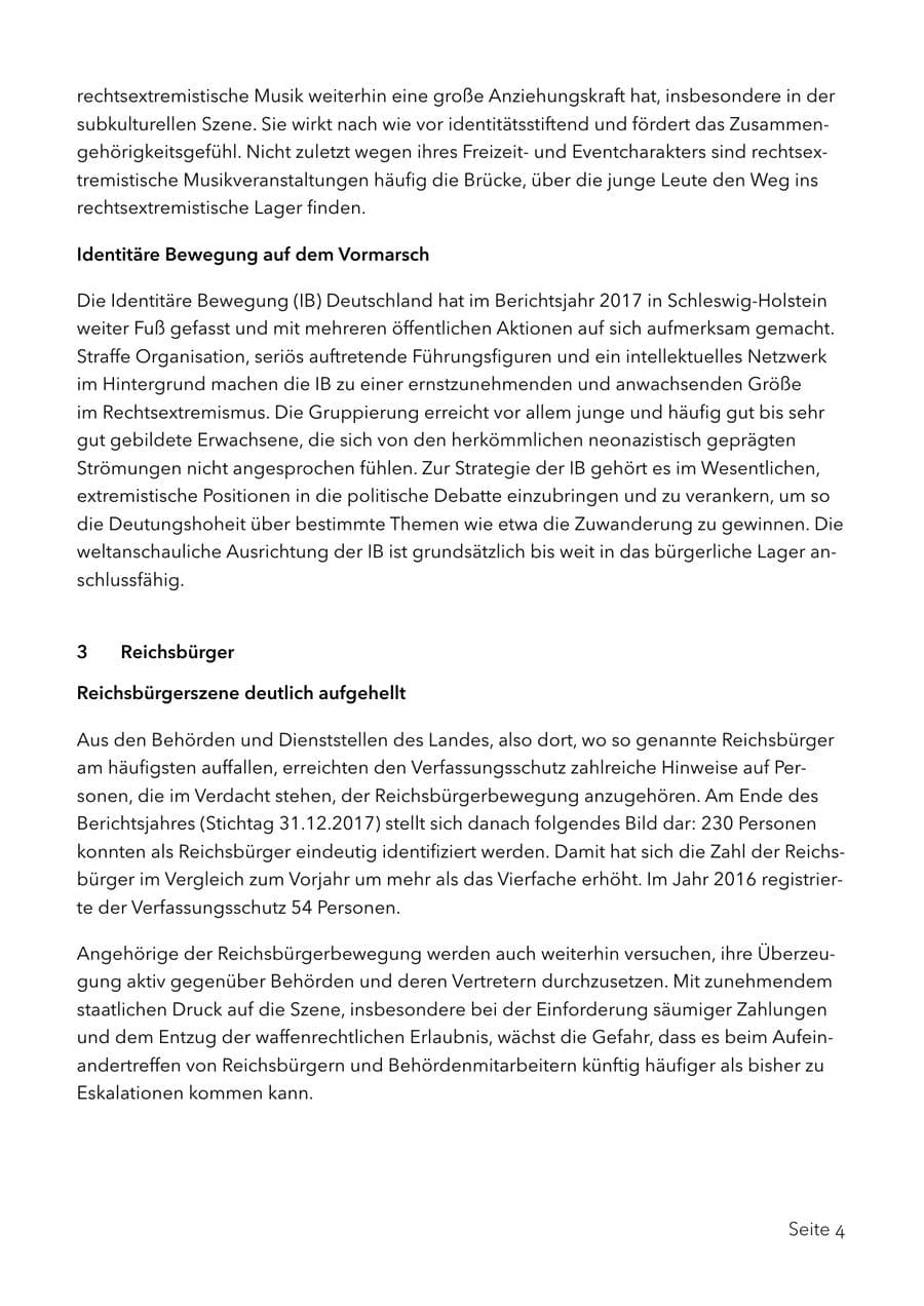 Seite 17 des Verfassungsschutzbericht 2017 Schleswig-Holstein