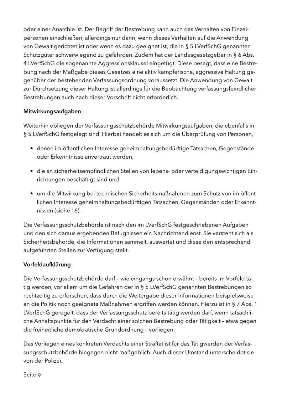 Seite 22 des Verfassungsschutzbericht 2017 Schleswig-Holstein