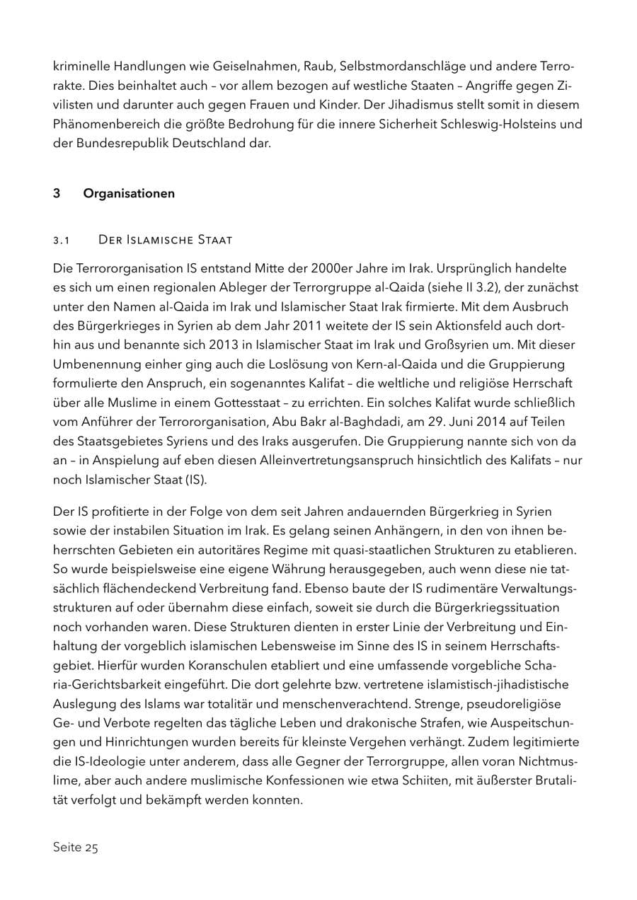 Seite 38 des Verfassungsschutzbericht 2017 Schleswig-Holstein