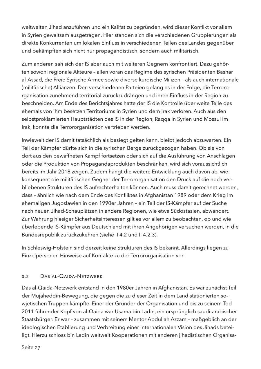 Seite 40 des Verfassungsschutzbericht 2017 Schleswig-Holstein