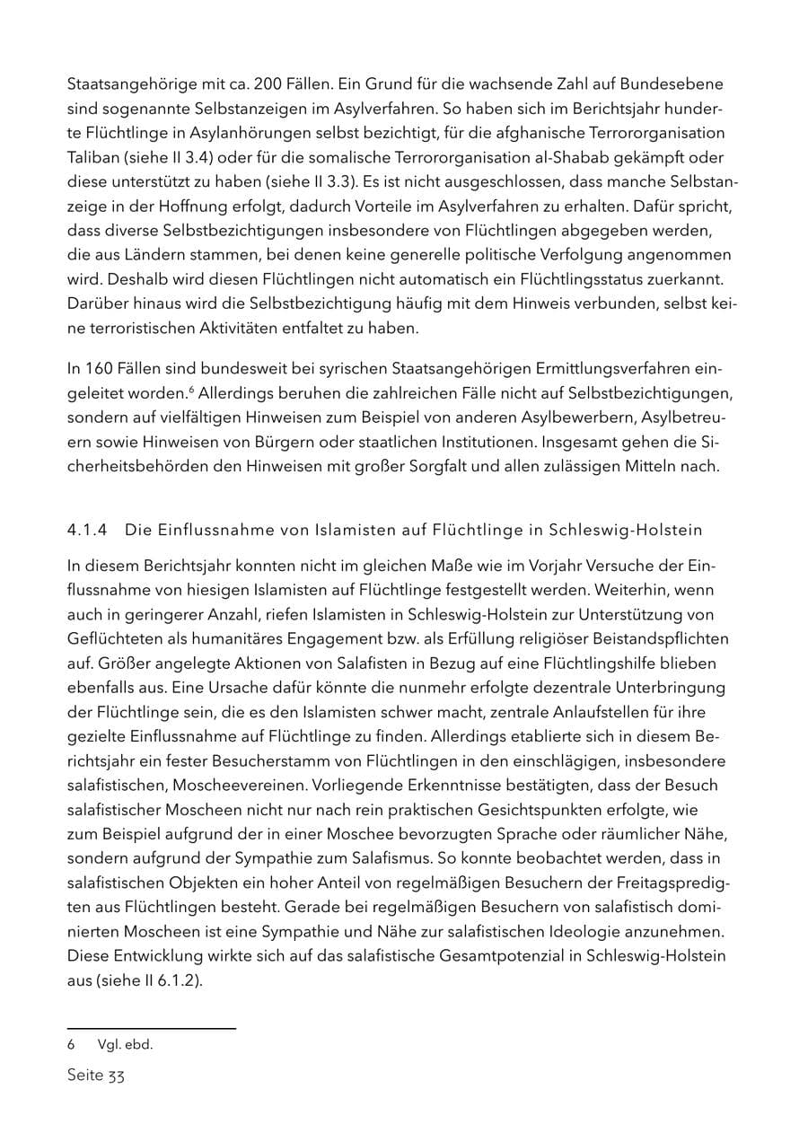 Seite 46 des Verfassungsschutzbericht 2017 Schleswig-Holstein