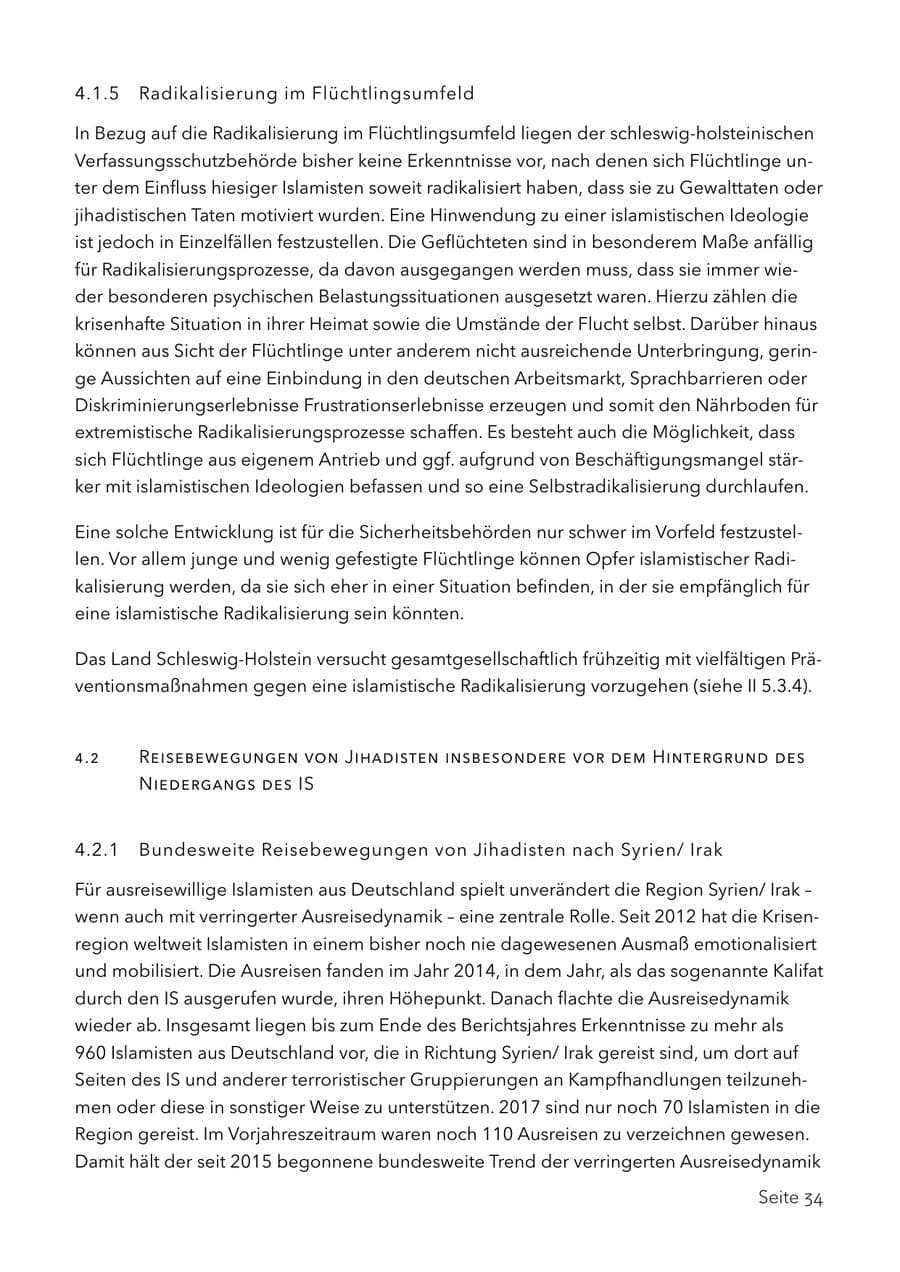 Seite 47 des Verfassungsschutzbericht 2017 Schleswig-Holstein