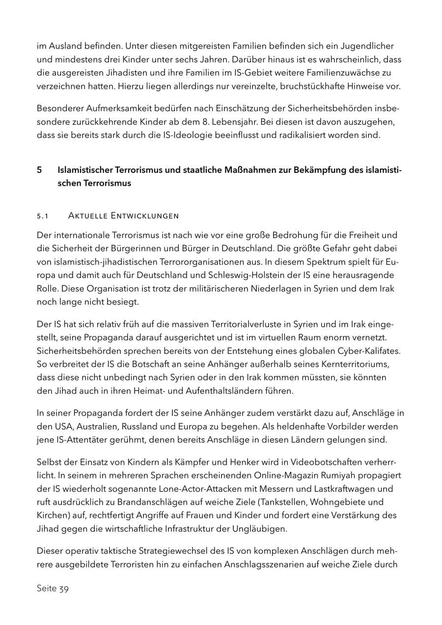 Seite 52 des Verfassungsschutzbericht 2017 Schleswig-Holstein