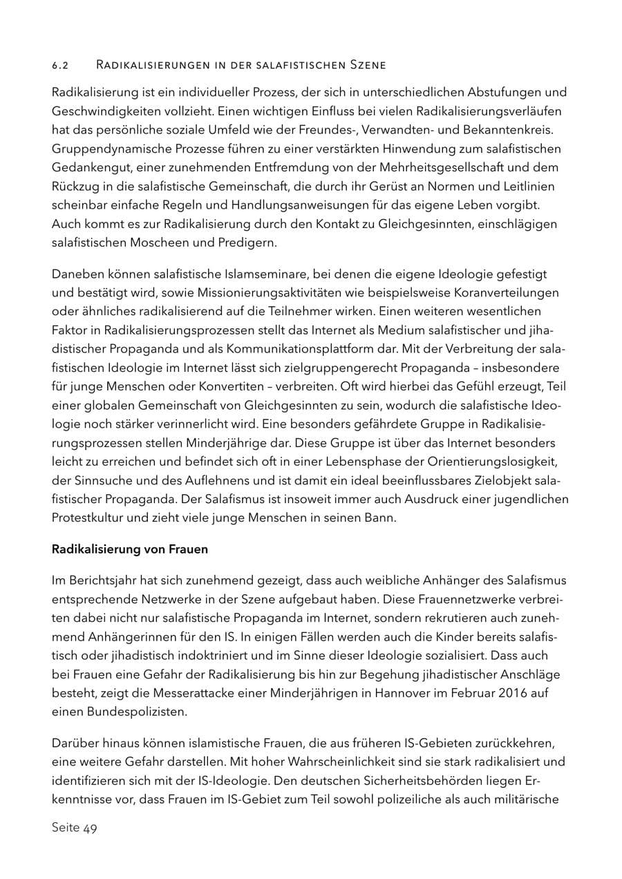 Seite 62 des Verfassungsschutzbericht 2017 Schleswig-Holstein