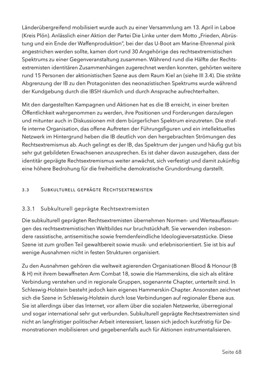 Seite 81 des Verfassungsschutzbericht 2017 Schleswig-Holstein