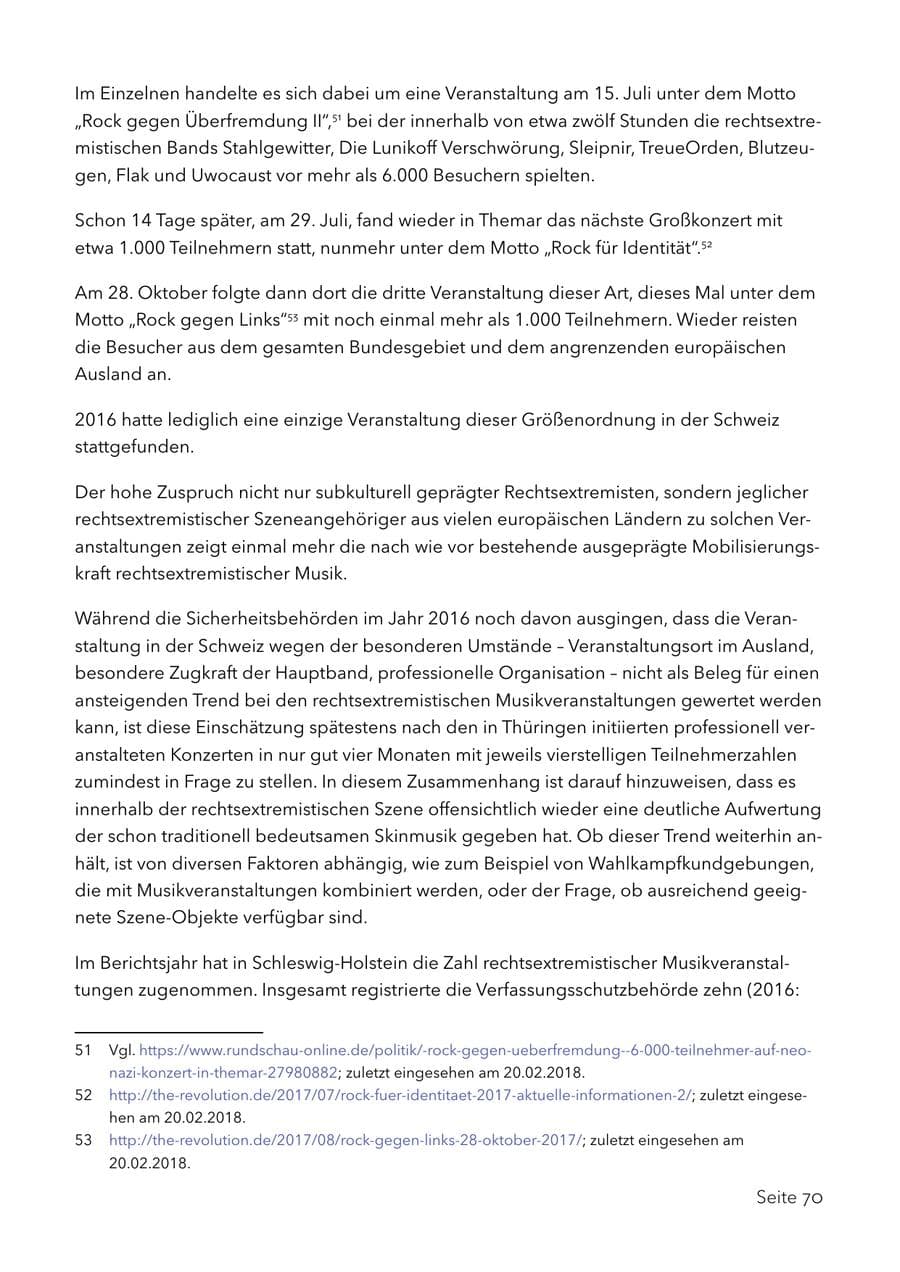 Seite 83 des Verfassungsschutzbericht 2017 Schleswig-Holstein