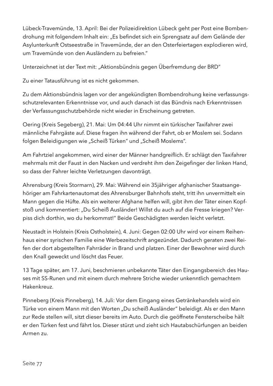 Seite 90 des Verfassungsschutzbericht 2017 Schleswig-Holstein
