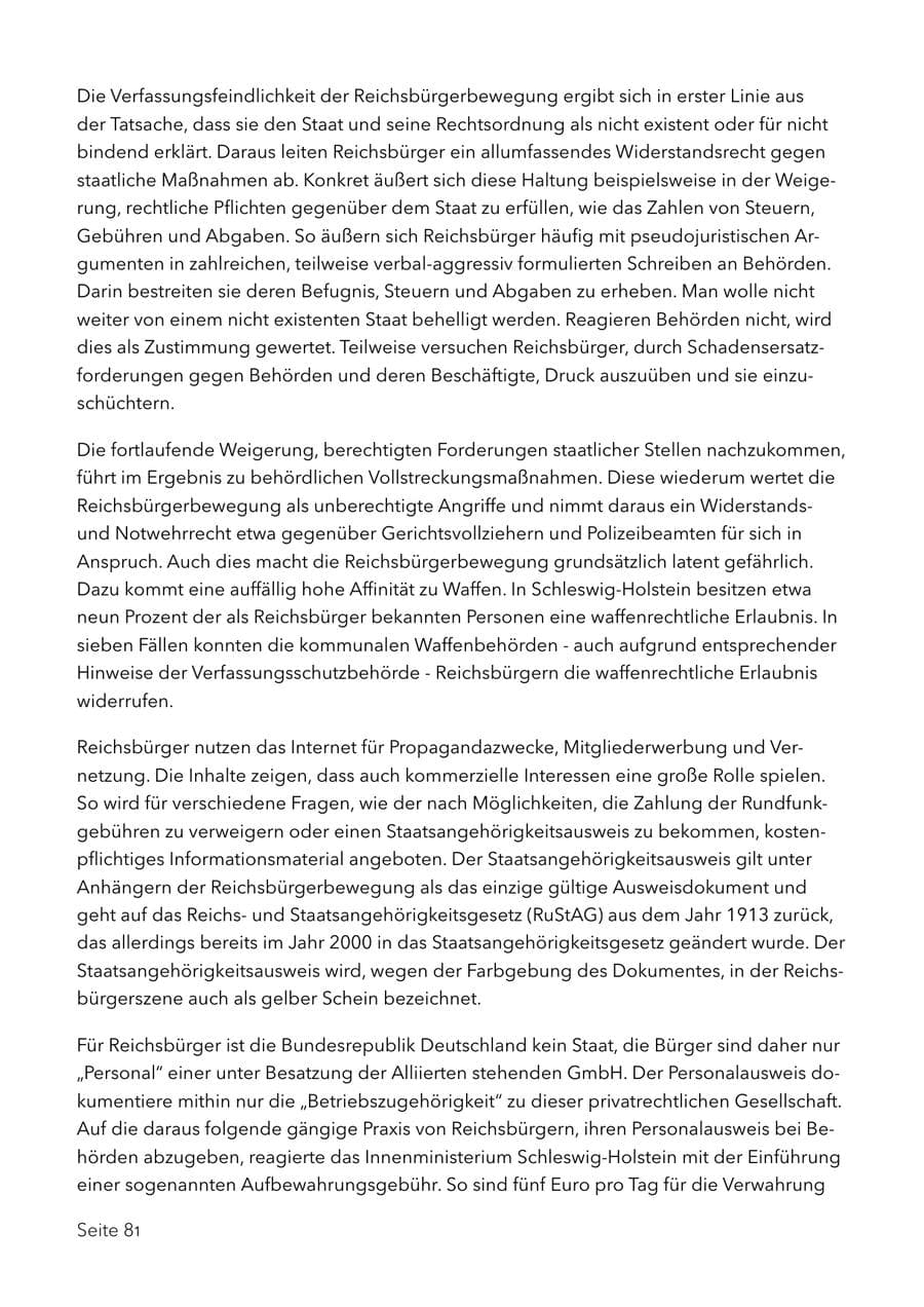 Seite 94 des Verfassungsschutzbericht 2017 Schleswig-Holstein