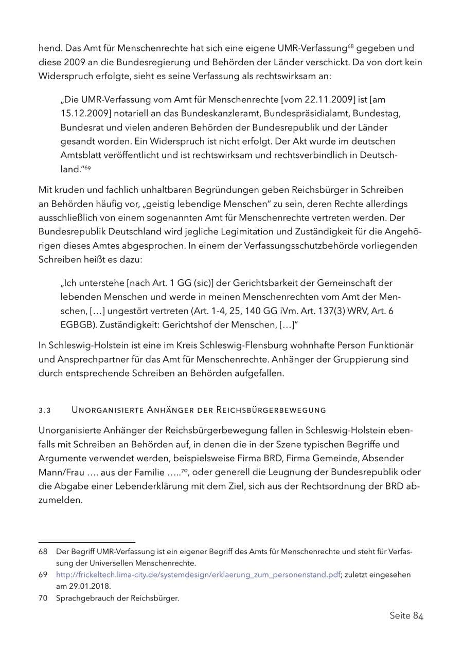Seite 97 des Verfassungsschutzbericht 2017 Schleswig-Holstein
