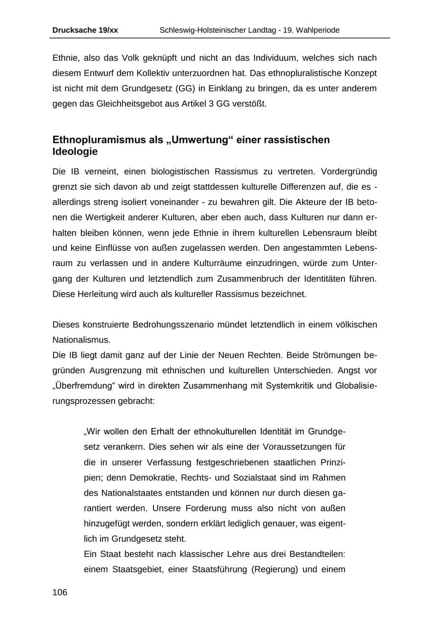 Seite 118 des Verfassungsschutzbericht 2018 Schleswig-Holstein