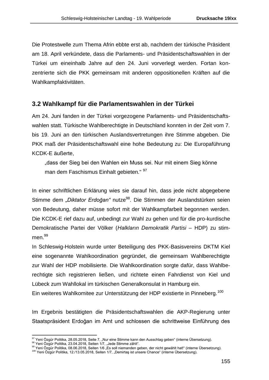 Seite 167 des Verfassungsschutzbericht 2018 Schleswig-Holstein