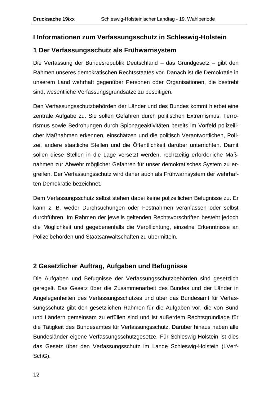 Seite 24 des Verfassungsschutzbericht 2018 Schleswig-Holstein