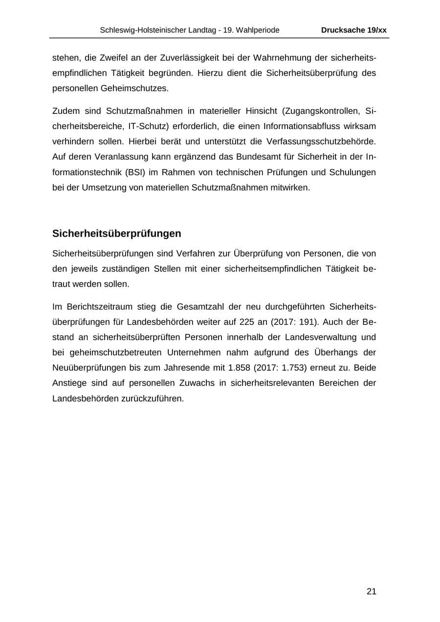 Seite 33 des Verfassungsschutzbericht 2018 Schleswig-Holstein