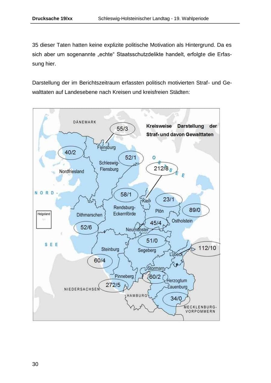 Seite 42 des Verfassungsschutzbericht 2018 Schleswig-Holstein