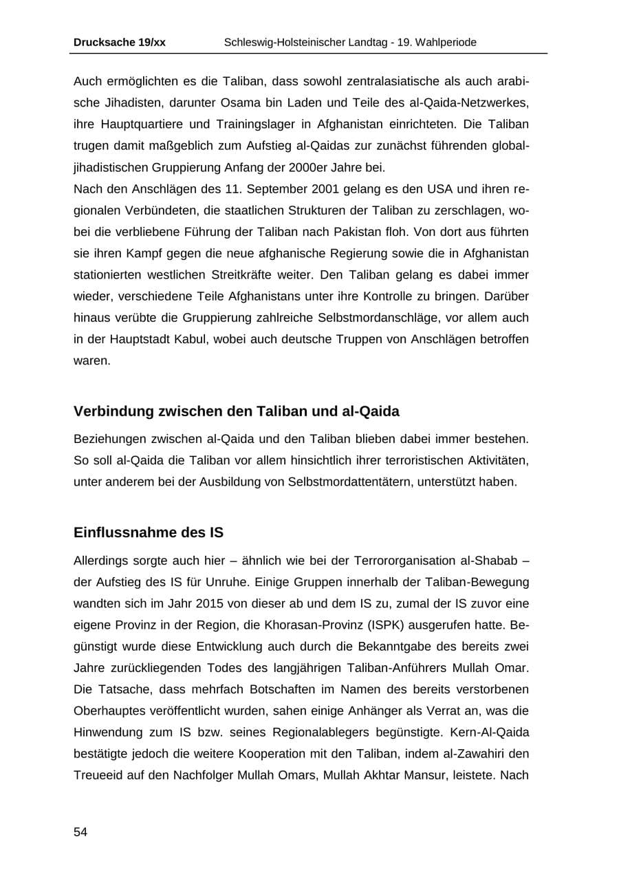 Seite 66 des Verfassungsschutzbericht 2018 Schleswig-Holstein