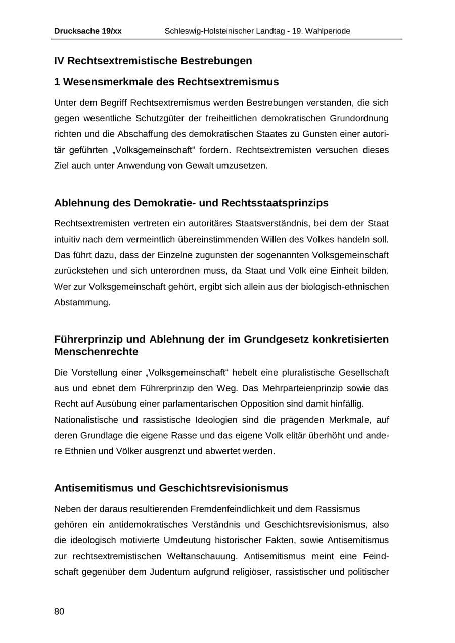 Seite 92 des Verfassungsschutzbericht 2018 Schleswig-Holstein