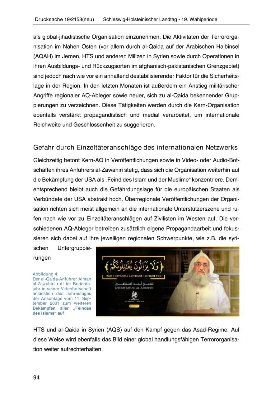Seite 108 des Verfassungsschutzbericht 2019 Schleswig-Holstein